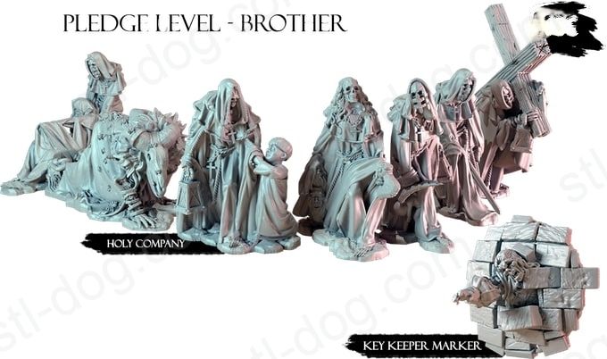 中世纪西班牙 黑暗传说 Holy Company of Fisterra 3D打印图纸